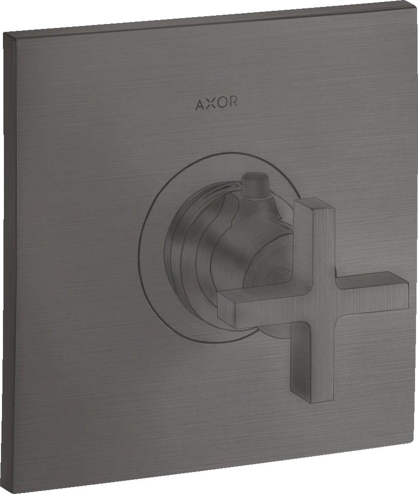 Axor Citterio Thermostatic Shower Mixer Concealed 217 X 187 X 135mm Gunmetal/chrome - Brushed