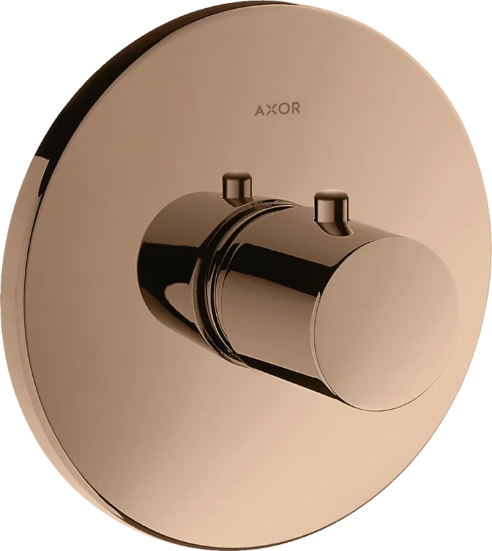 Axor Uno Thermostatic Shower Mixer Concealed 217 X 187 X 135mm Rose Gold/gold - Polished product image - Image 1