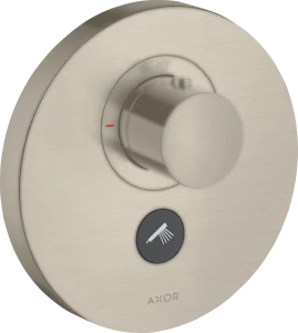 Axor Showerselect Thermostatic Mixer Highflow Round For Concealed Installation For Multiple Outlets Brushed Nickel