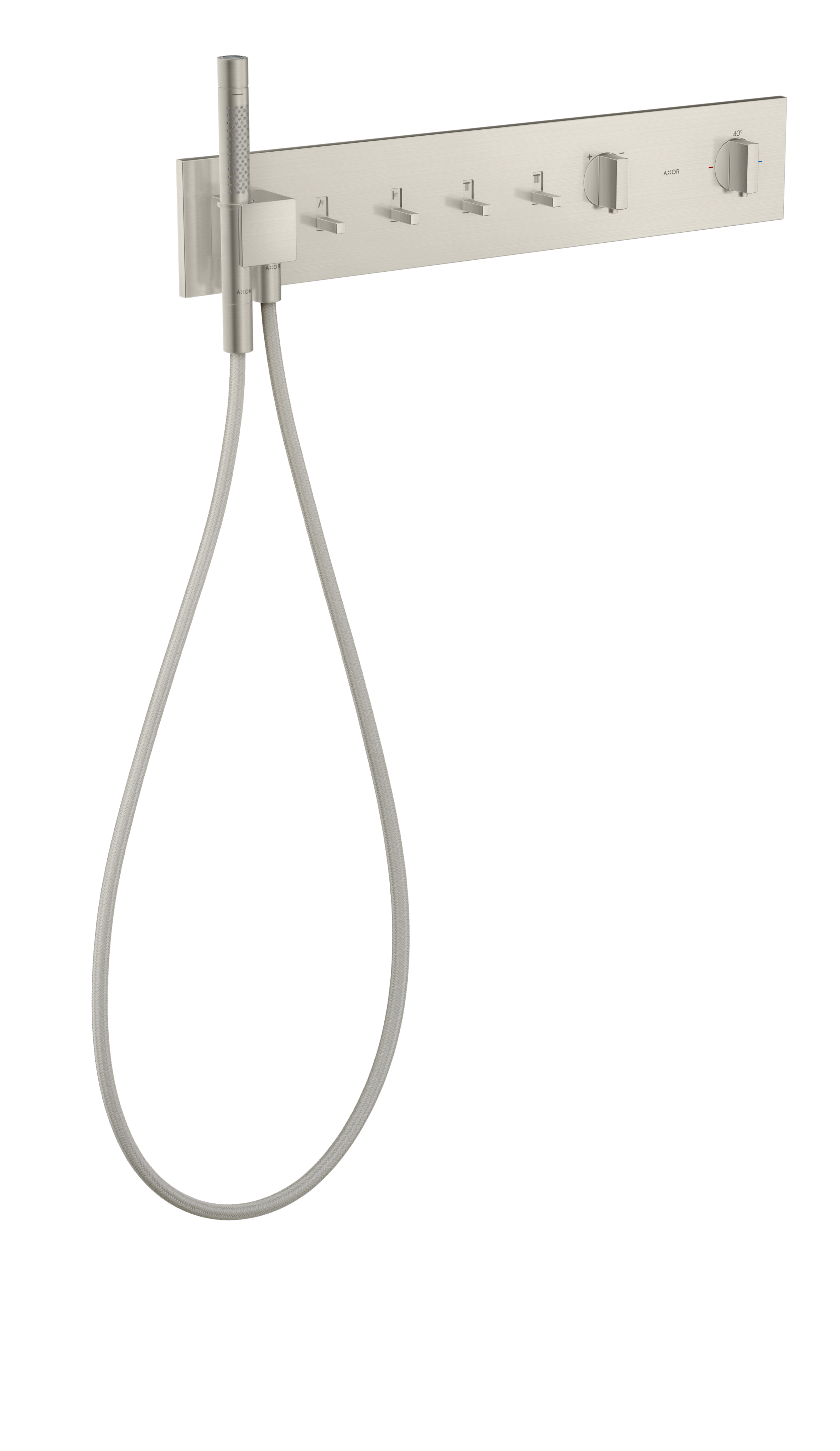 Axor Showercomposition Thermostatic Shower Mixer Concealed 715 X 395 X 150mm Stainless Steel