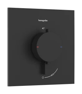 Hansgrohe Ecostat Comfort E Thermostatic Shower Mixer Concealed 262 X 233 X 168mm Black - Matt