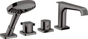 Axor Citterio E Thermostatic Bath Filler Concealed 490 X 265 X 125mm Gunmetal/chrome - Polished