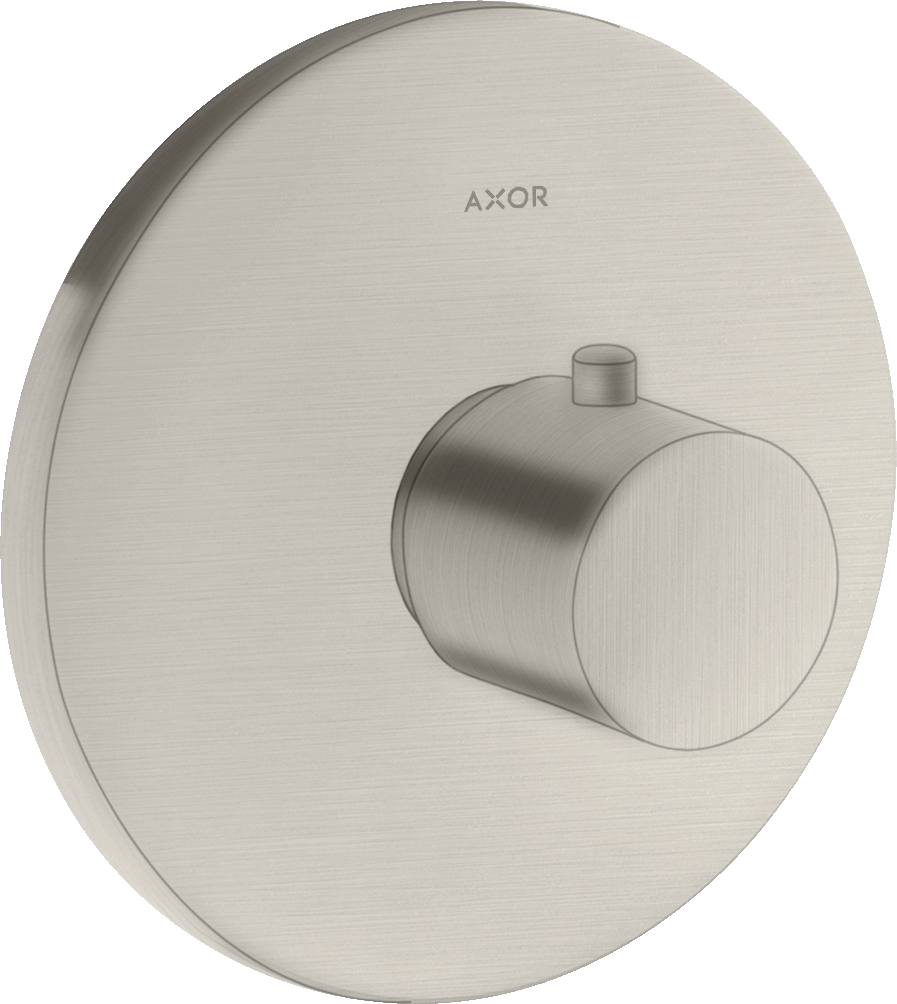 Axor Uno Thermostatic Shower Mixer Concealed 217 X 187 X 135mm Stainless Steel