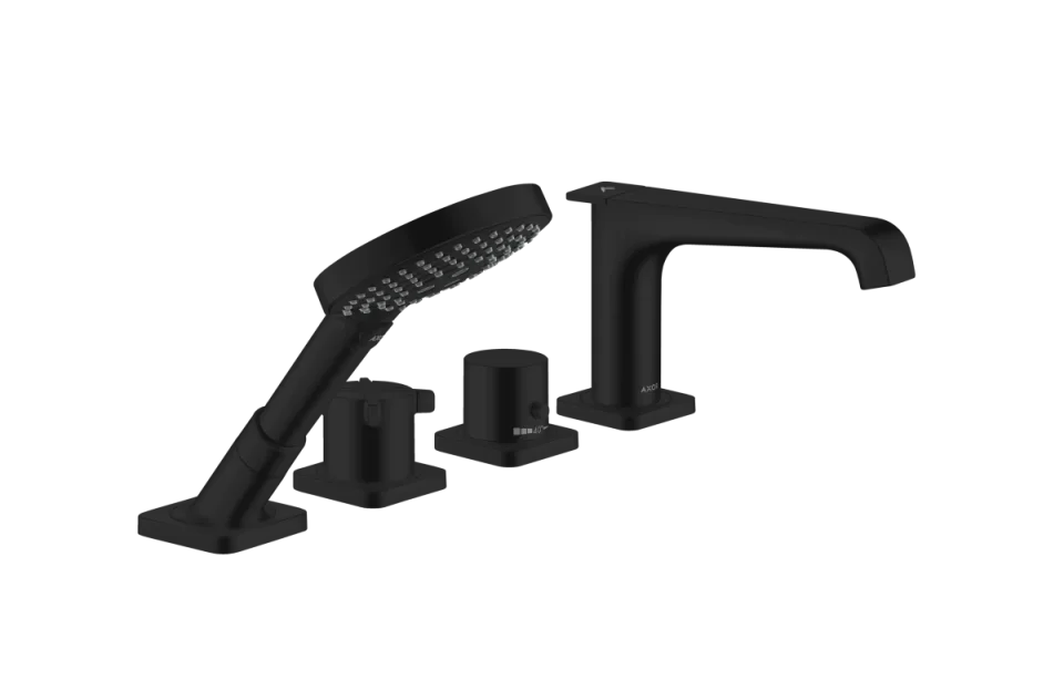 Axor Citterio E Thermostatic Bath Filler Concealed 495 X 265 X 130mm Black - Matt product image - Image 1