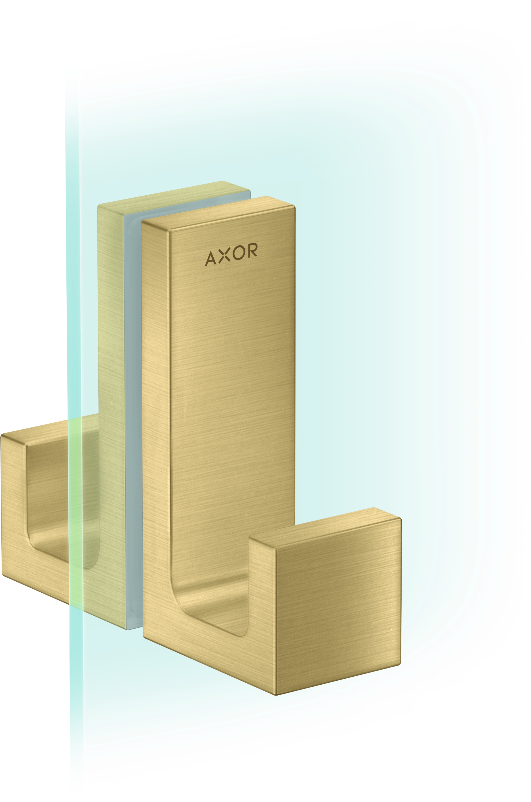 Axor Universal Rectangular Towel Holder 246 X 98 X 76mm Brass - Brushed