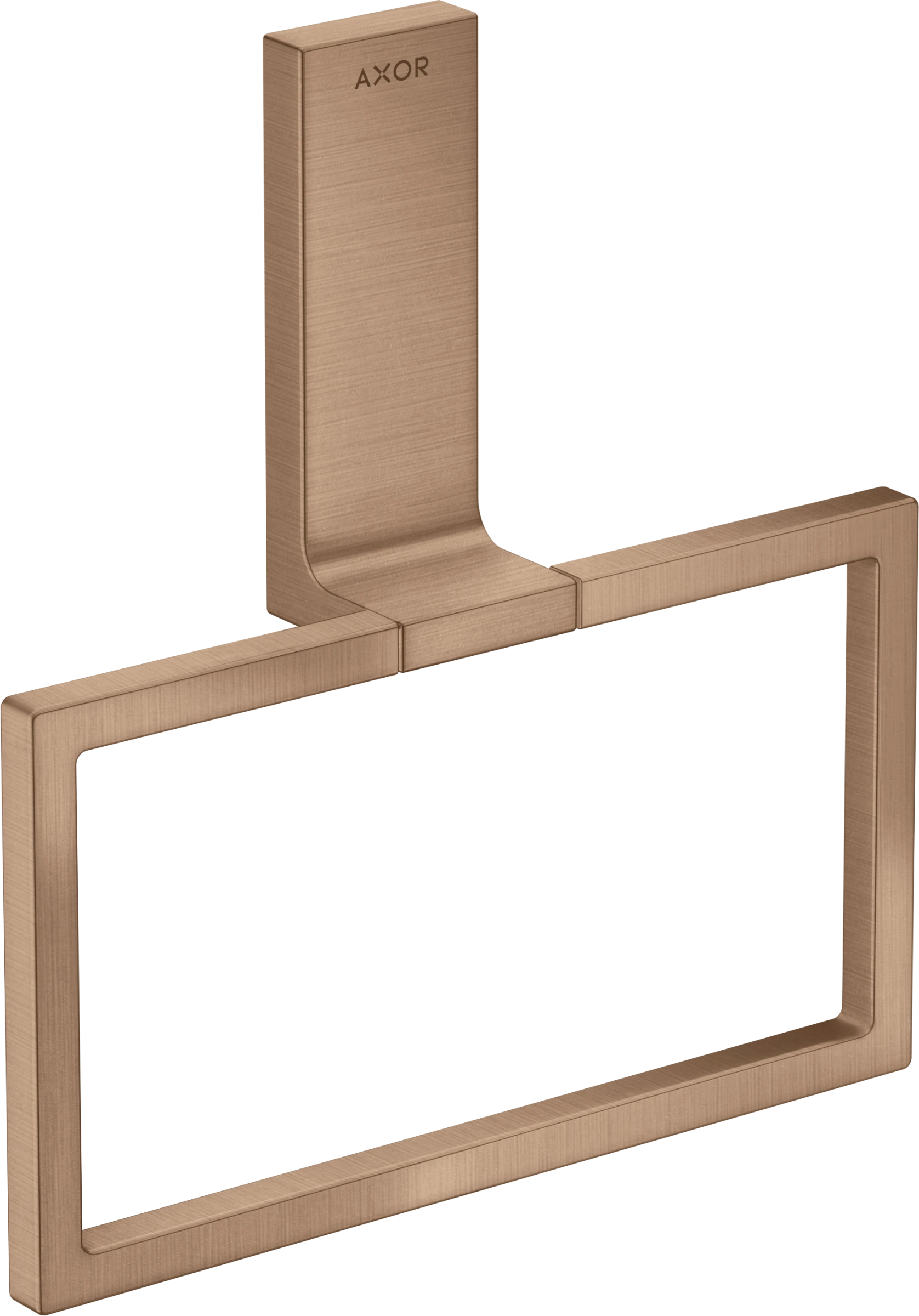 Axor Universal Rectangular Towel Ring 285 X 157 X 82mm Rose Gold/gold - Brushed