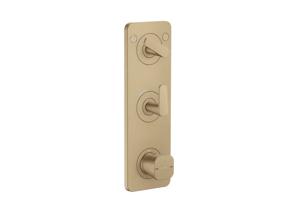 Axor Citterio C Thermostatic Shower Mixer Concealed 458 X 247 X 107mm Bronze - Brushed