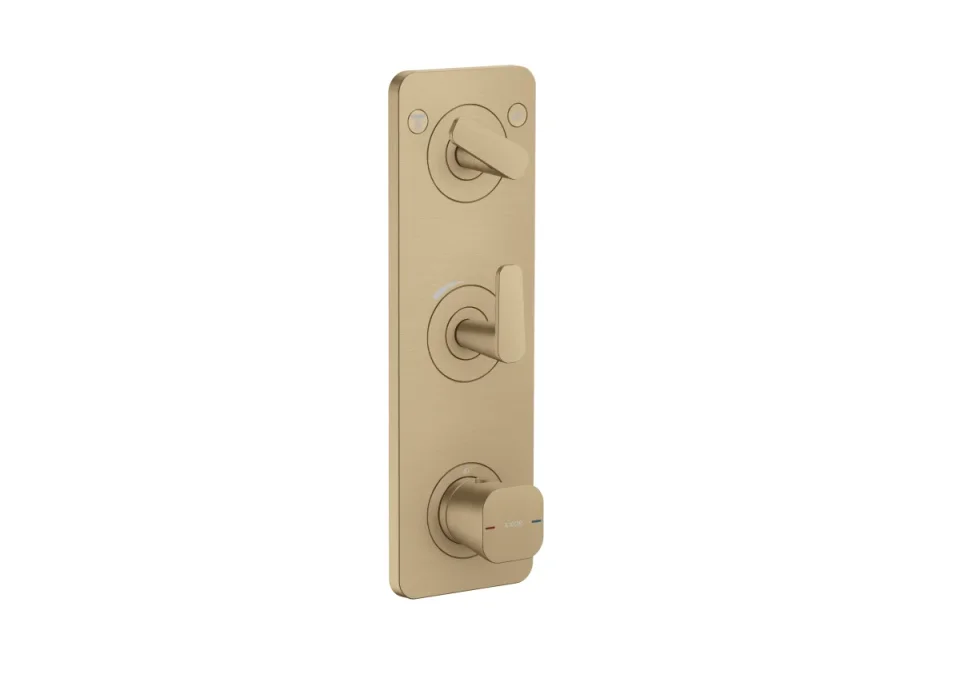 Axor Citterio C Thermostatic Shower Mixer Concealed 458 X 247 X 107mm Bronze - Brushed product image - Image 1