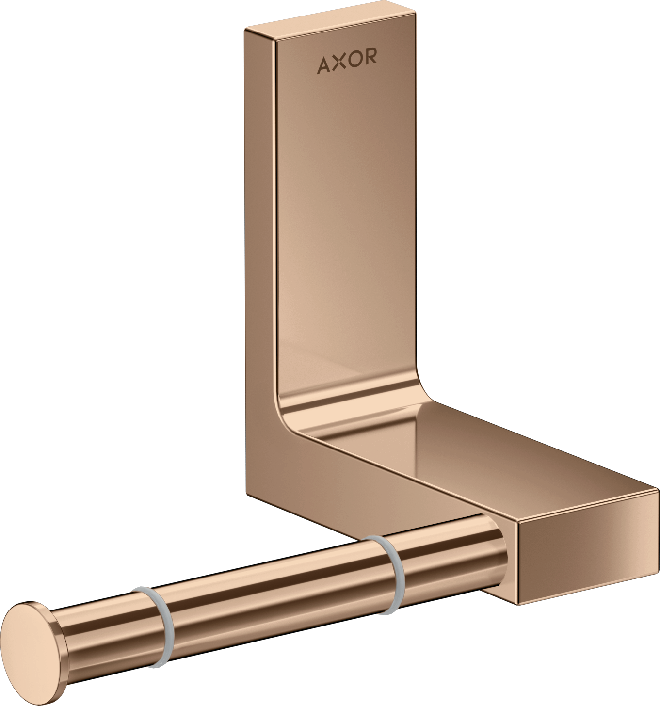 Axor Universal Rectangular Toilet Roll Holders 330 X 217 X 156mm Rose Gold/gold - Polished