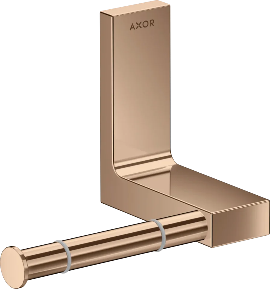 Axor Universal Rectangular Toilet Roll Holders 330 X 217 X 156mm Rose Gold/gold - Polished product image - Image 1