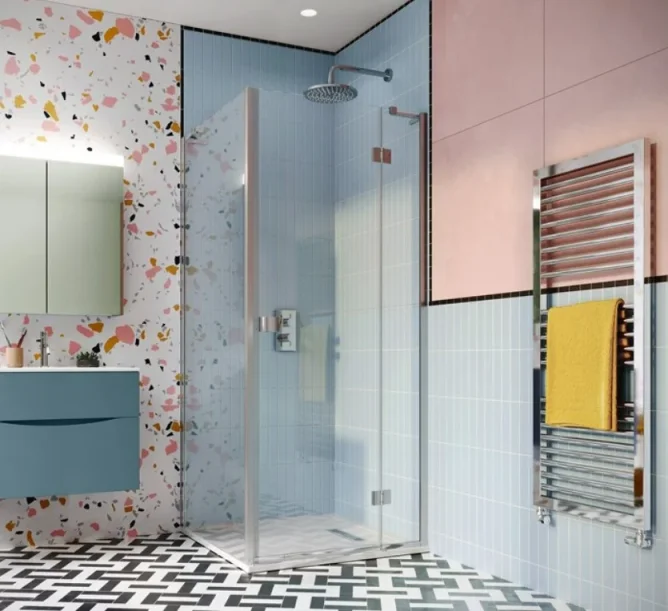 Crosswater Design 8 8mm Side Panel 300mm Silver (Version 2) detail view - Image 2