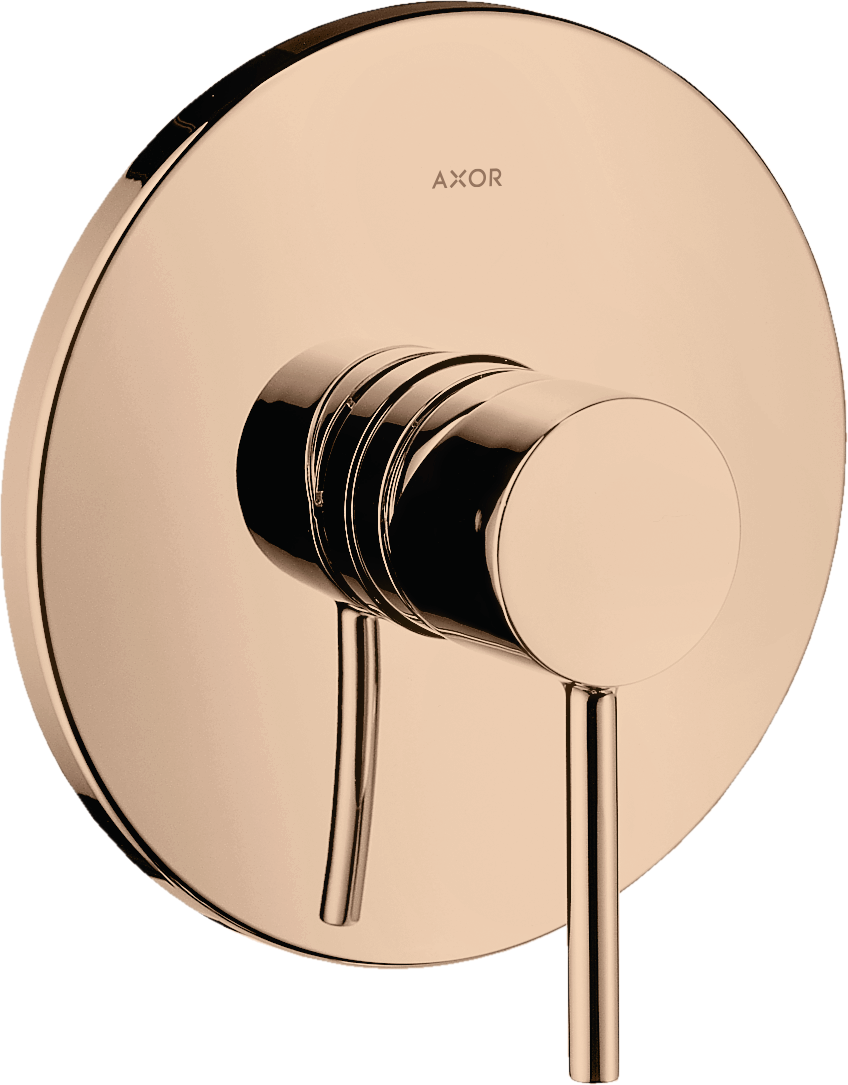 Axor Starck Shower Mixers Concealed 217 X 187 X 135mm Rose Gold/gold - Polished