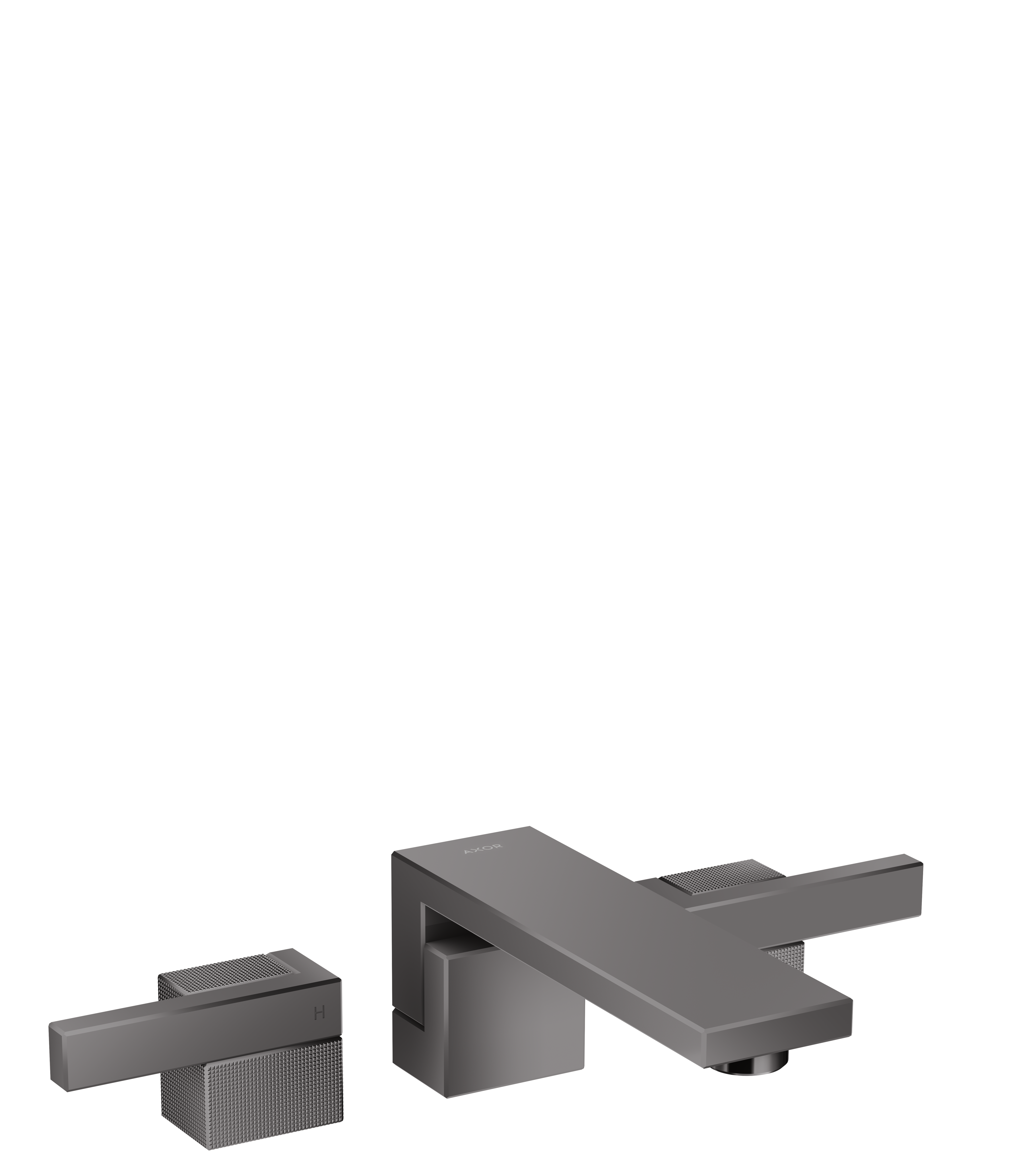 Axor Edge Manual Mixers 517 X 309 X 139mm Gunmetal/chrome - Polished