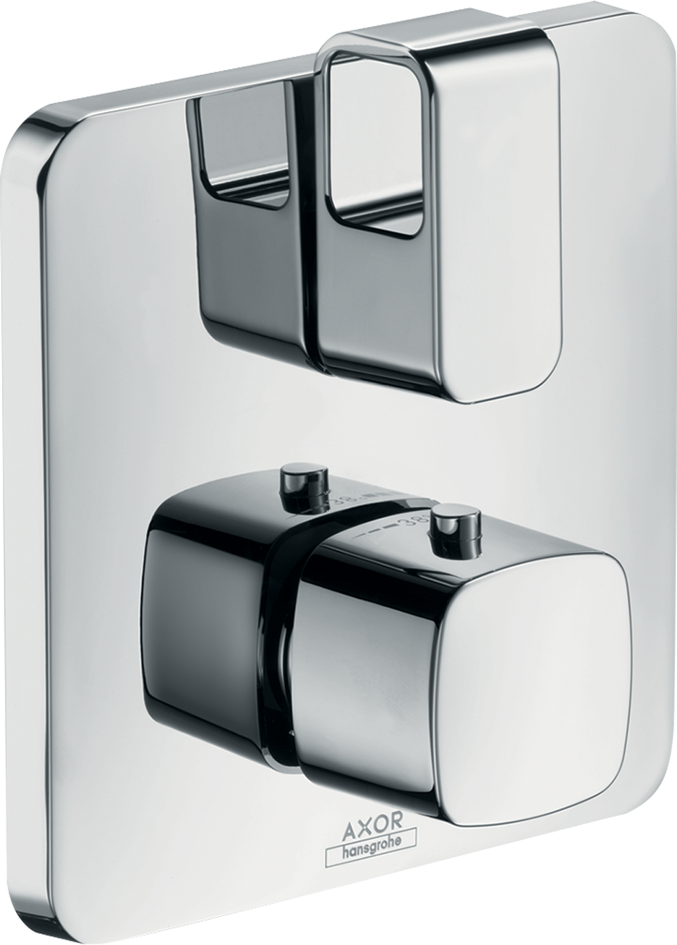 Axor Urquiola Thermostatic Shower Mixer Concealed 217 X 187 X 135mm Gold - Polished