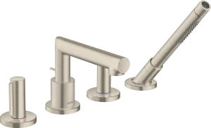 Axor Uno Bath Mixers Concealed 510 X 270 X 135mm Nickel - Brushed