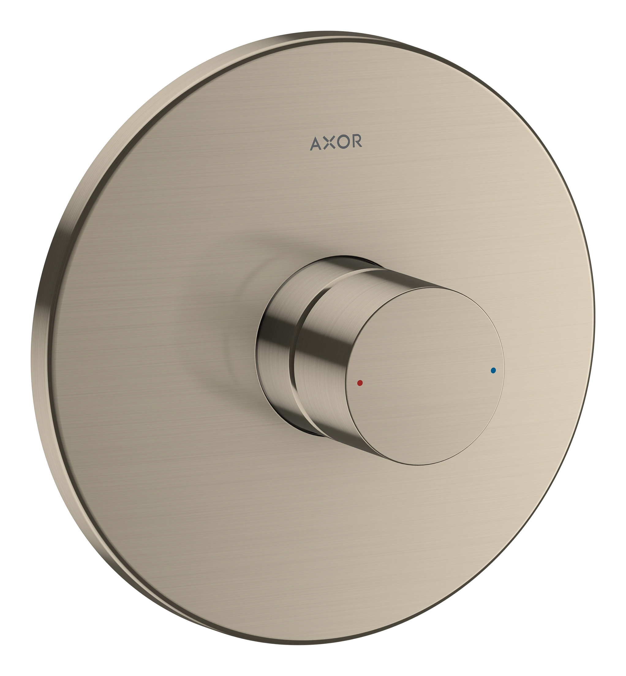 Axor Uno Single Lever Manual Shower Mixer For Concealed Installation With Zero Handle Brushed Nickel