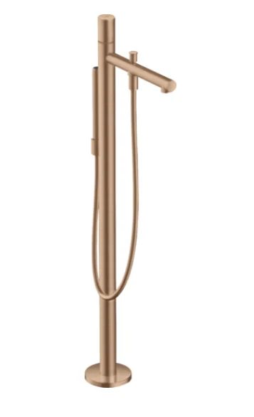 Axor Uno Bath Mixers Concealed 1205 X 380 X 225mm Rose Gold/gold - Brushed