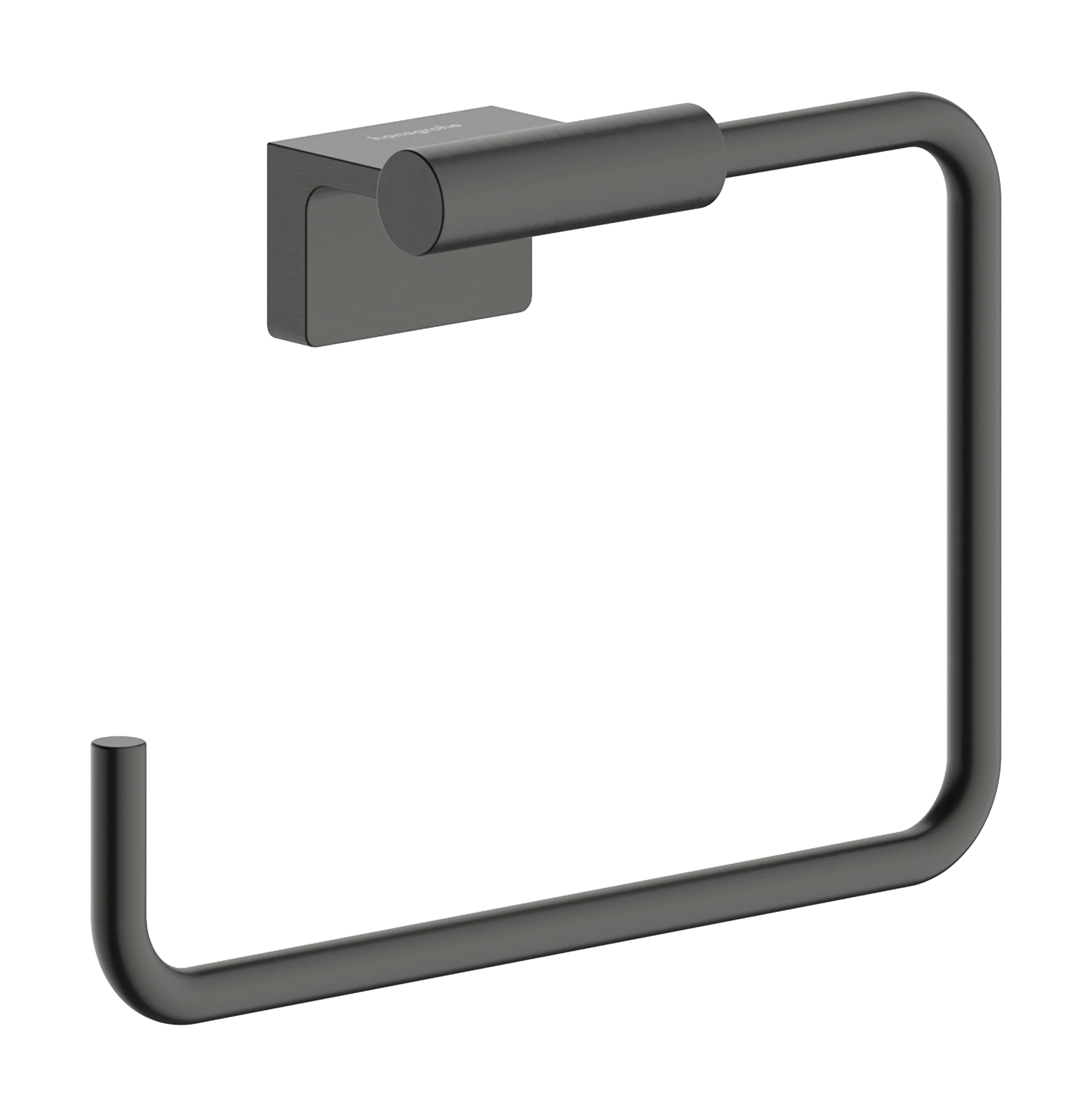 Hansgrohe Addstoris S Towel Ring 140 X 60 X 240mm Gunmetal/chrome - Brushed