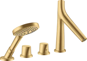 Axor Starck Organic Thermostatic Bath Filler Concealed 504 X 263 X 128mm Gold - Brushed