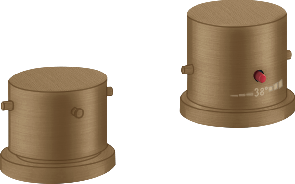 Axor Starck Thermostatic Bath Filler Concealed 130 X 110 X 87mm Bronze - Brushed