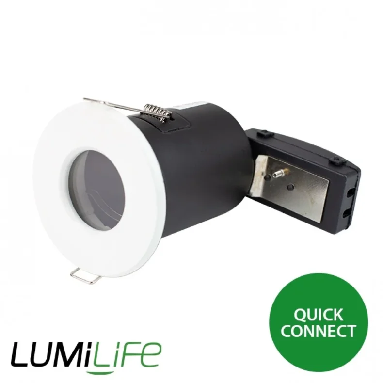 By Design GU10 IP54 Bathroom Downlight Fitting - Quick Connector - White product image - Image 1