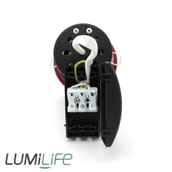 By Design GU10 IP54 Bathroom Downlight Fitting - Quick Connector - White detail view - Image 2