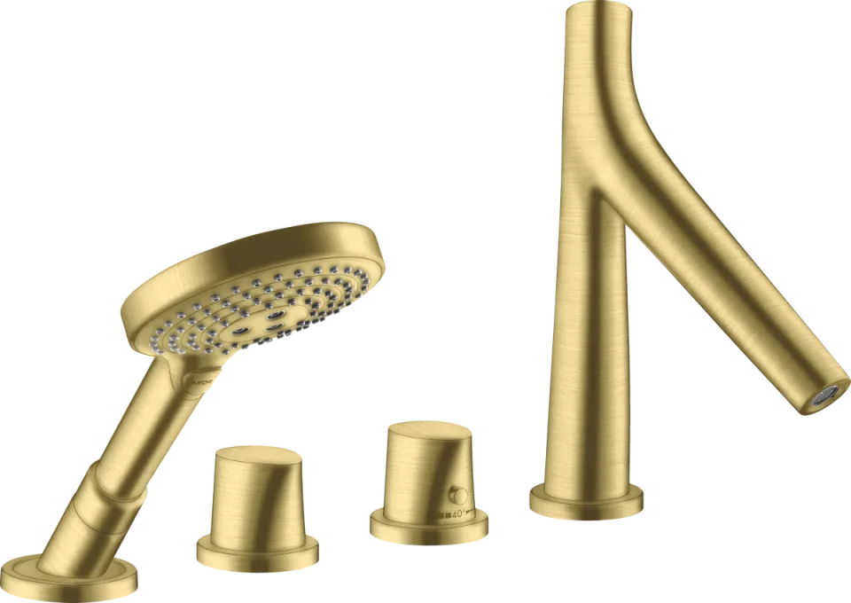 Axor Starck Organic Thermostatic Bath Filler Concealed 504 X 263 X 128mm Brass - Brushed product image - Image 1