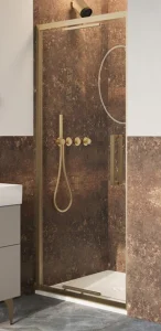Crosswater Asura 8mm Infold Door 900 Brushed Brass