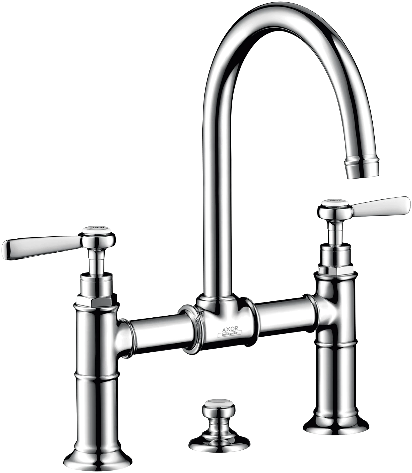 Axor Montreux 2-handle Basin Mixer 220 With Lever Handles And Pop-up Waste Stainless Steel Optic