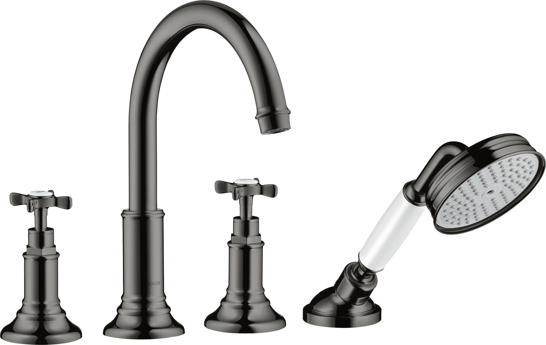 Axor Montreux Bath Mixers Concealed 504 X 263 X 128mm Gunmetal/chrome - Polished