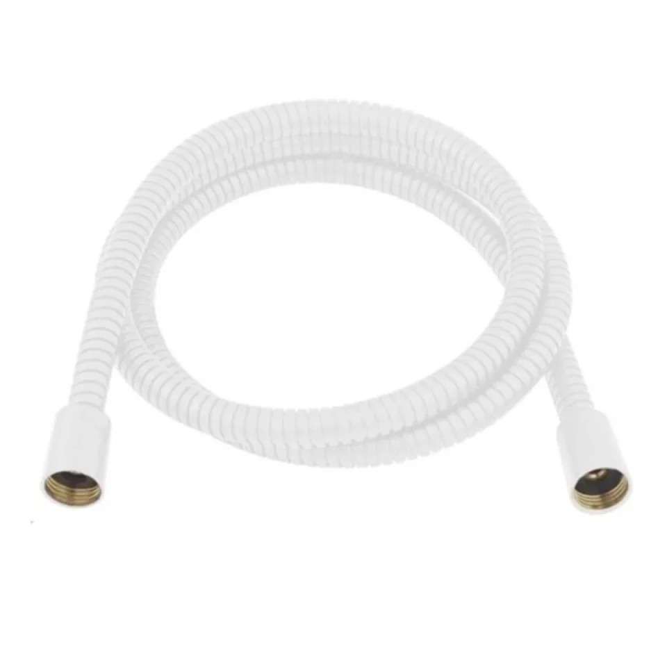 Crosswater Standard Shower Hose 8 x 1500mm Matt White product image - Image 1