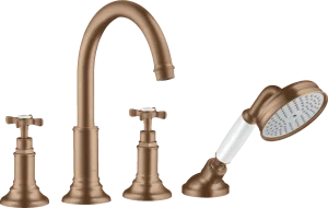 Axor Montreux Bath Mixers Concealed 504 X 263 X 128mm Rose Gold/gold - Brushed