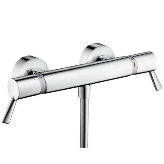 Hansgrohe Ecostat Comfort Thermostatic Shower Mixer Exposed 431 X 203 X 80mm Chrome detail view - Image 2