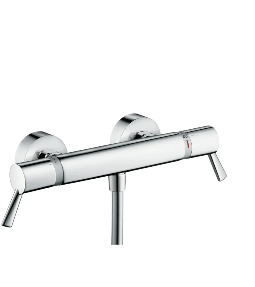 Hansgrohe Ecostat Comfort Thermostatic Shower Mixer Exposed 431 X 203 X 80mm Chrome product image - Image 1