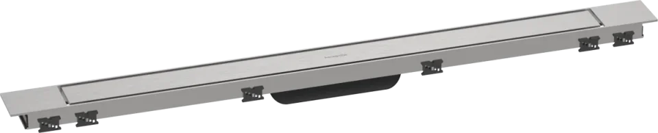 Hansgrohe Raindrain Match Plus Finish Sets Shower Wastes 1080 X 160 X 85mm Stainless Steel - Brushed product image - Image 1