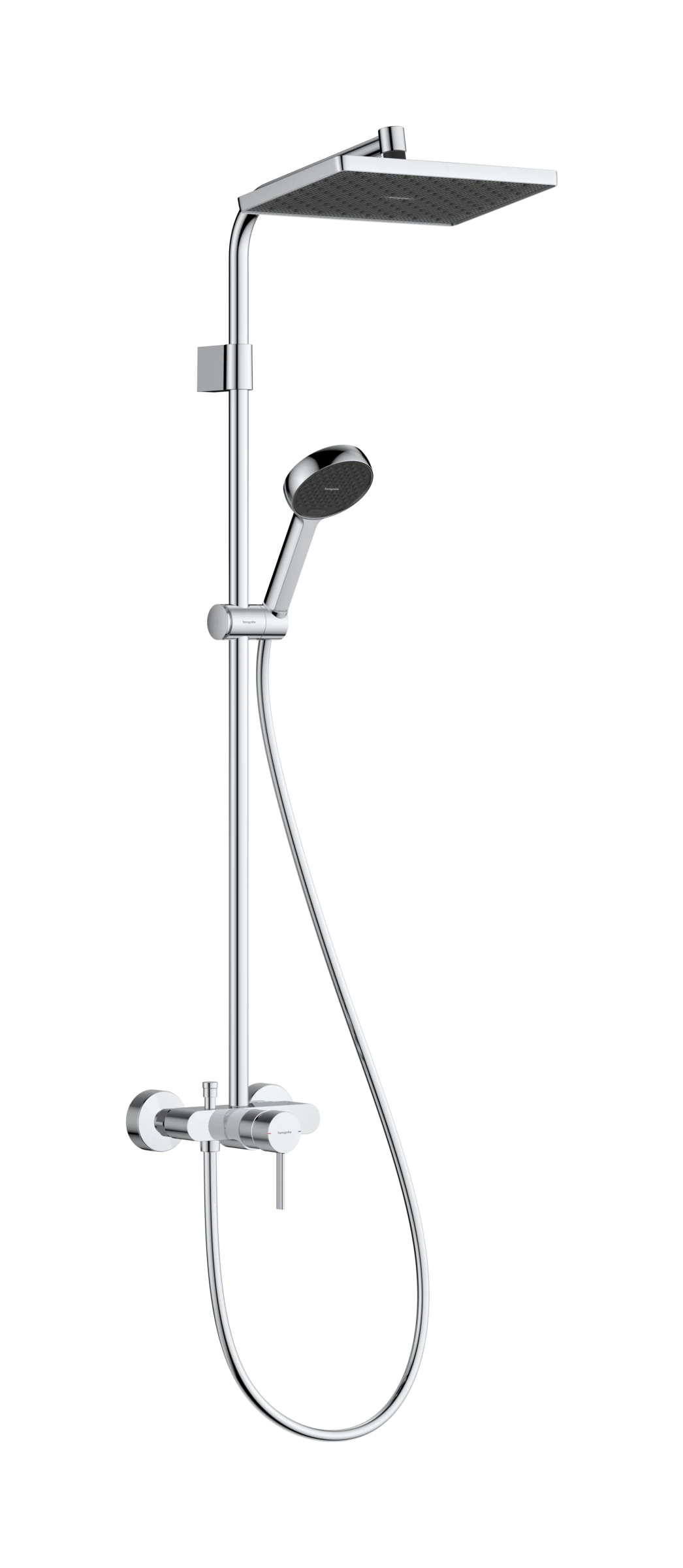Hansgrohe Activera Q Shower Pipes With Tap 1080 X 355 X 100mm Chrome