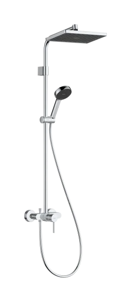 Hansgrohe Activera Q Shower Pipes With Tap 1080 X 355 X 100mm Chrome