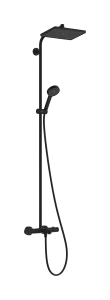 Hansgrohe Activera Q Showerpipes With Thermostatic Mixer 1520 X 355 X 115mm Black - Matt