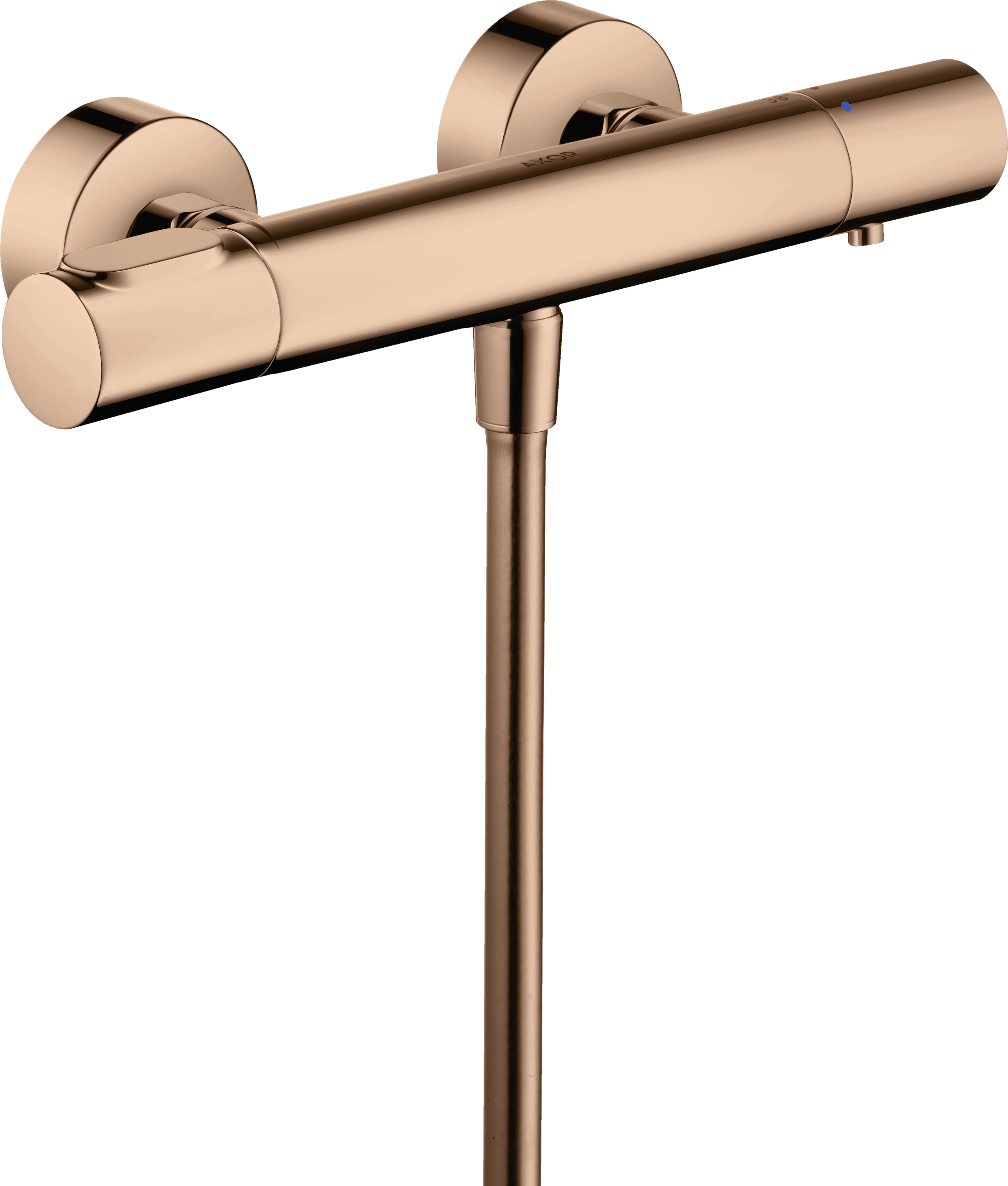 Axor Citterio M Thermostatic Shower Mixer Exposed 360 X 135 X 105mm Rose Gold/gold - Polished