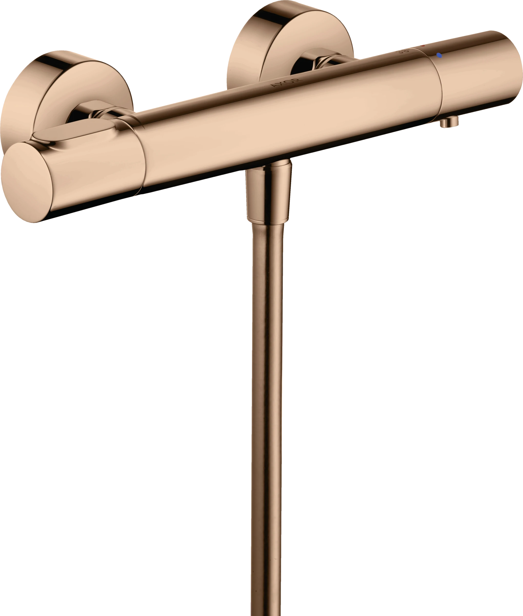 Axor Citterio M Thermostatic Shower Mixer Exposed 360 X 135 X 105mm Rose Gold/gold - Polished