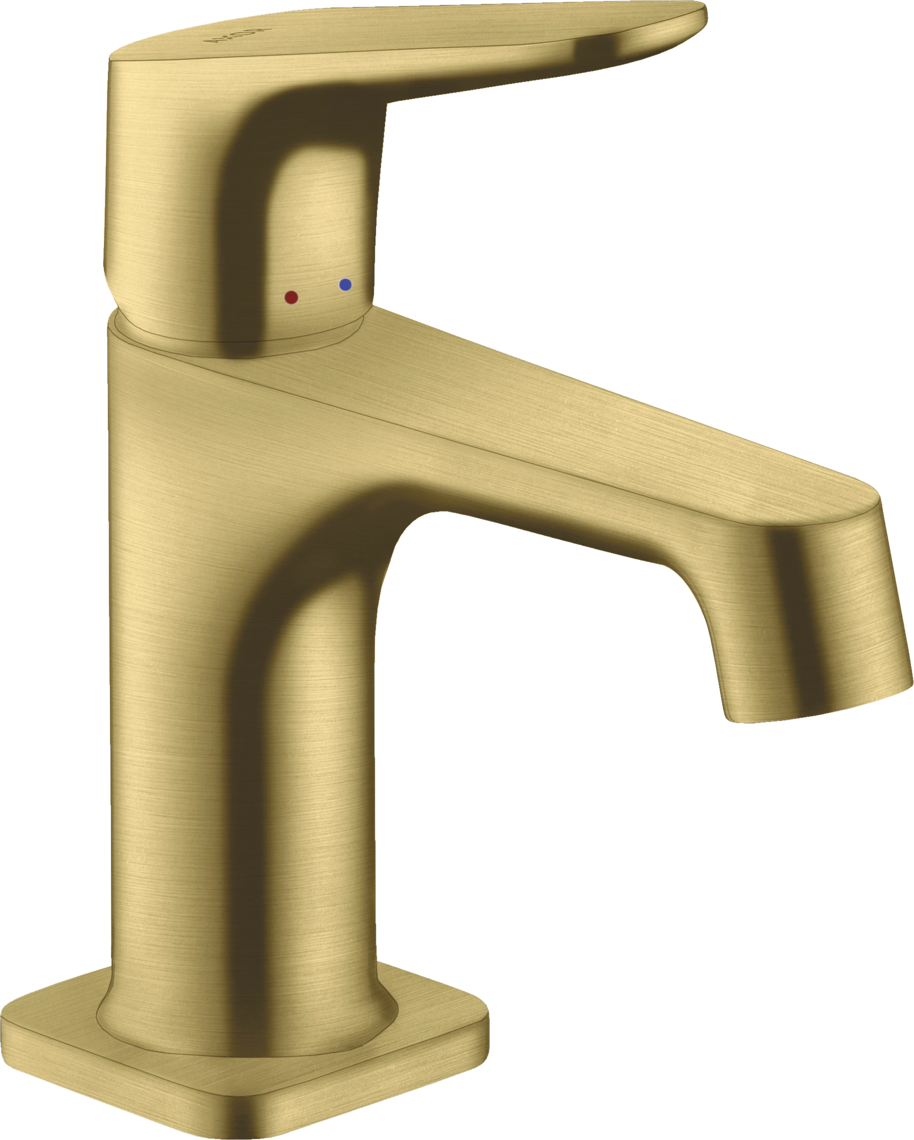 Axor Citterio M Single Lever Basin Mixer 70 For Cloakroom Basins With Pop-up Waste Brushed Brass