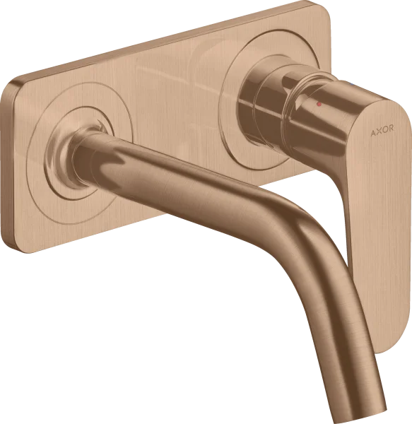 Axor Citterio M Single Lever Basin Mixer For Concealed Installation Wall-mounted With Spout 167 Mm And Plate