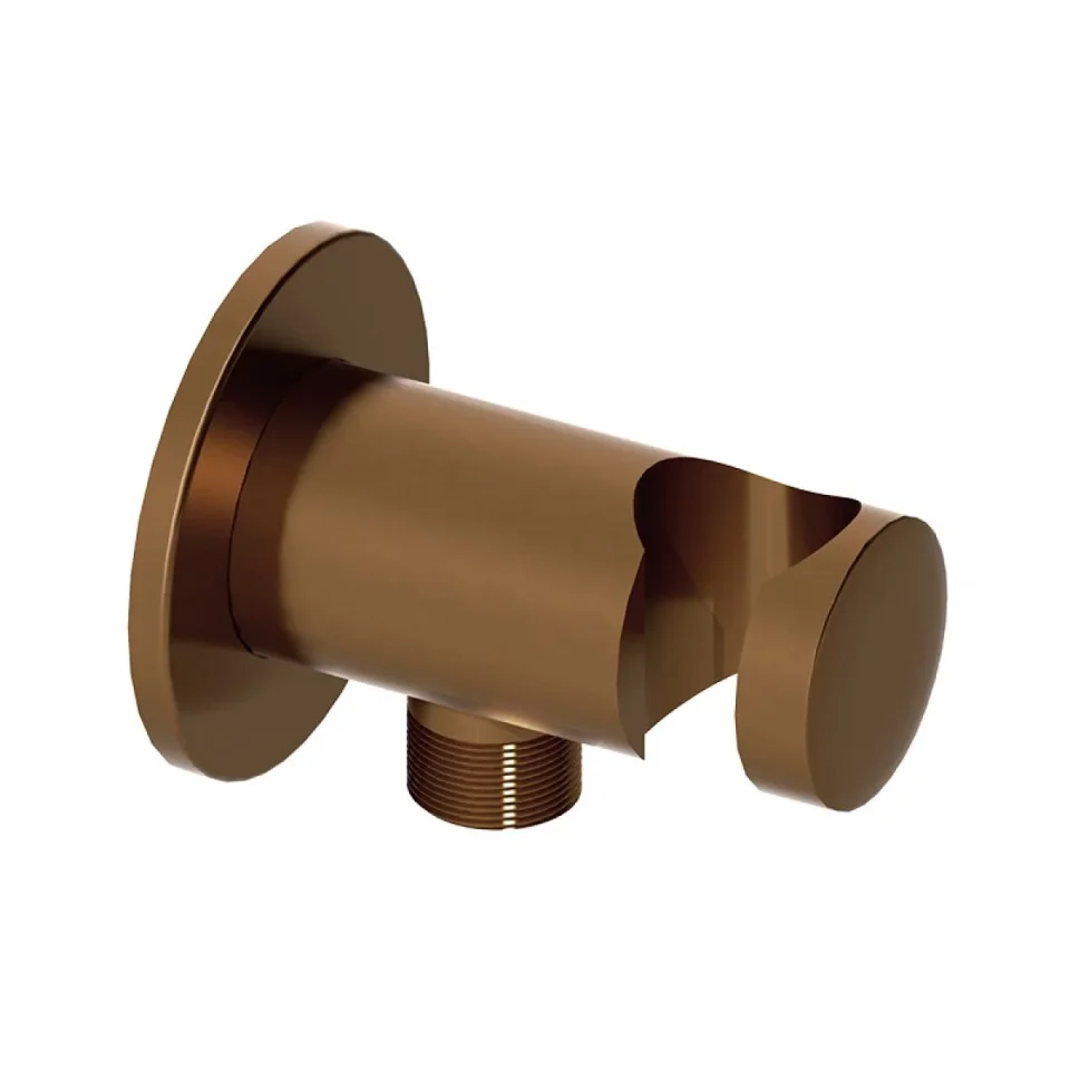 Abacus Emotion Round Wall Outlet & Holder Brushed Bronze product image - Image 1