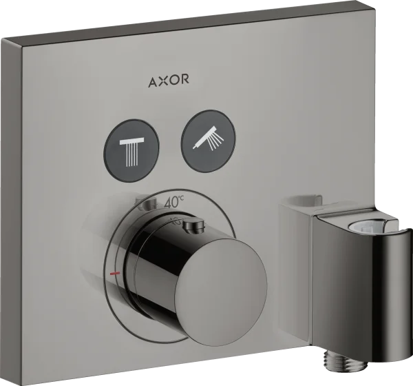 Axor Showerselect Thermostatic Shower Mixer Concealed 285 X 218 X 205mm Gunmetal/chrome - Polished
