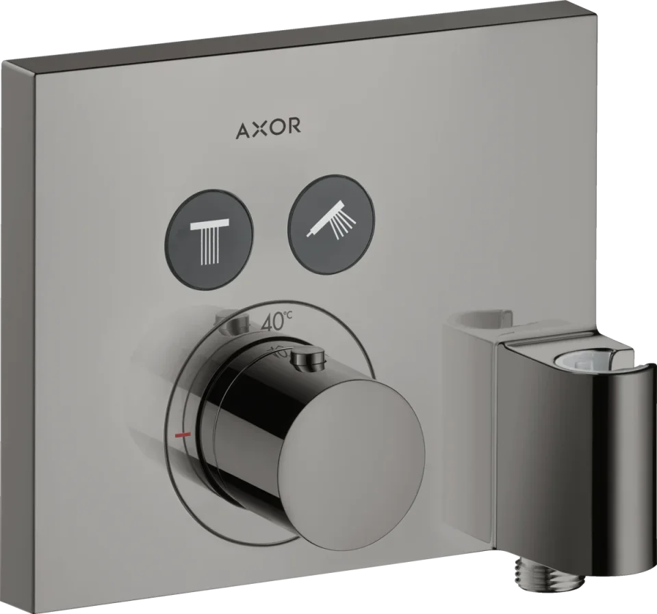 Axor Showerselect Thermostatic Shower Mixer Concealed 285 X 218 X 205mm Gunmetal/chrome - Polished product image - Image 1