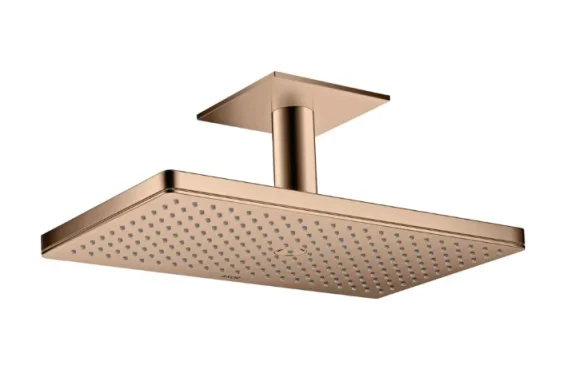 Axor Showersolutions Overhead Showers 575 X 380 X 202mm Rose Gold/gold - Polished detail view - Image 3