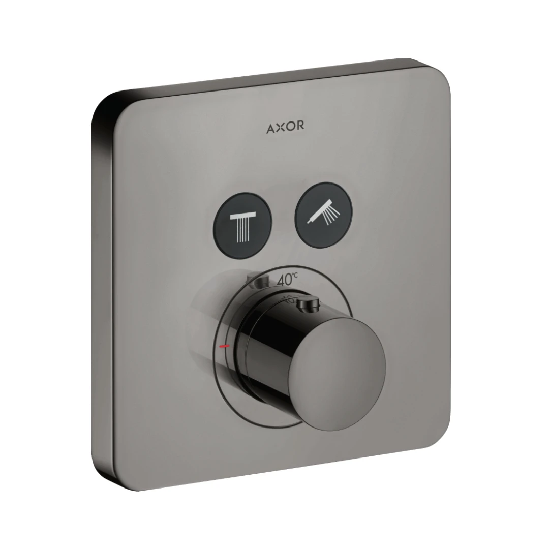 Axor Showersolutions Thermostatic Shower Mixer Concealed 220 X 185 X 135mm Gunmetal/chrome - Polished
