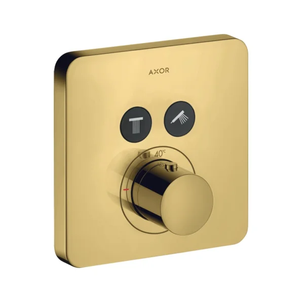 Axor Showersolutions Thermostatic Shower Mixer Concealed 220 X 185 X 135mm Gold - Polished