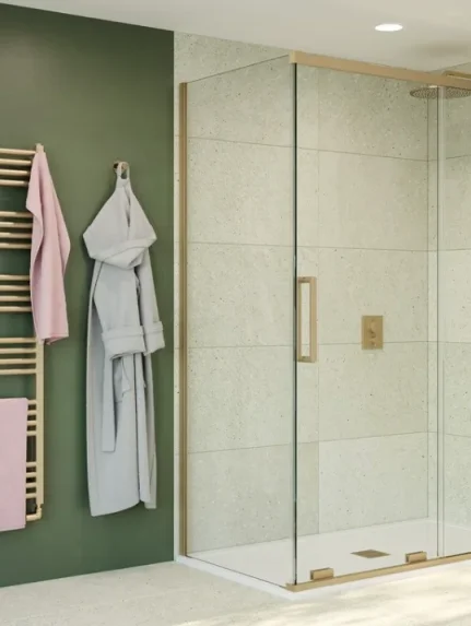 Crosswater Optix Side Panel For Slider 900 Brushed Brass product image - Image 1