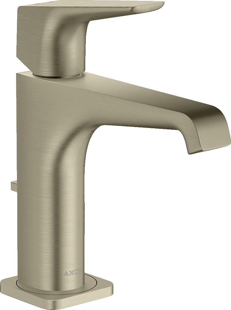 Axor Citterio E Single Lever Basin Mixer 130 With Lever Handle And Pop-up Waste Brushed Nickel